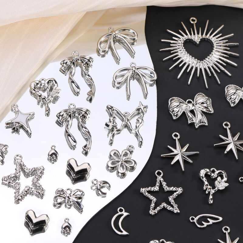 Alloy Pendant Star Heart Bow Small Charm DIY Jewelry Accessories Bracelet Necklace Pendant Materials Wholesale Alloy Pendant Star Heart Bow Small Charm DIY Jewelry Accessories Bracelet Necklace Pendant Materials Wholesale