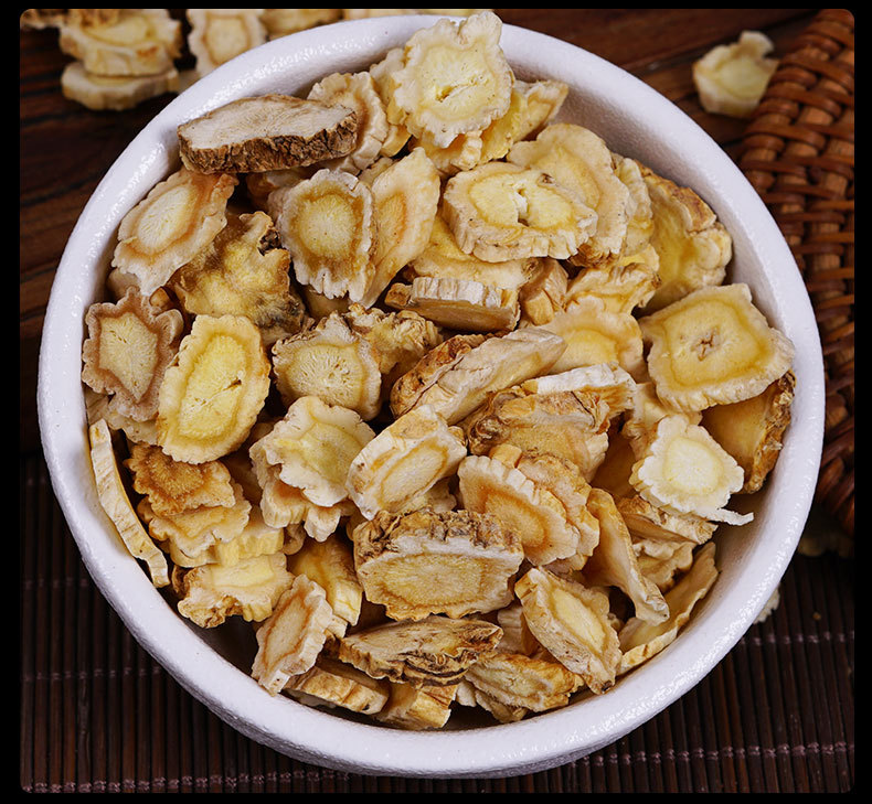 Jie Geng Slices (Platycodon grandiflorus) — Dried Food Herb Root for Tea & Soup, 500g preparation