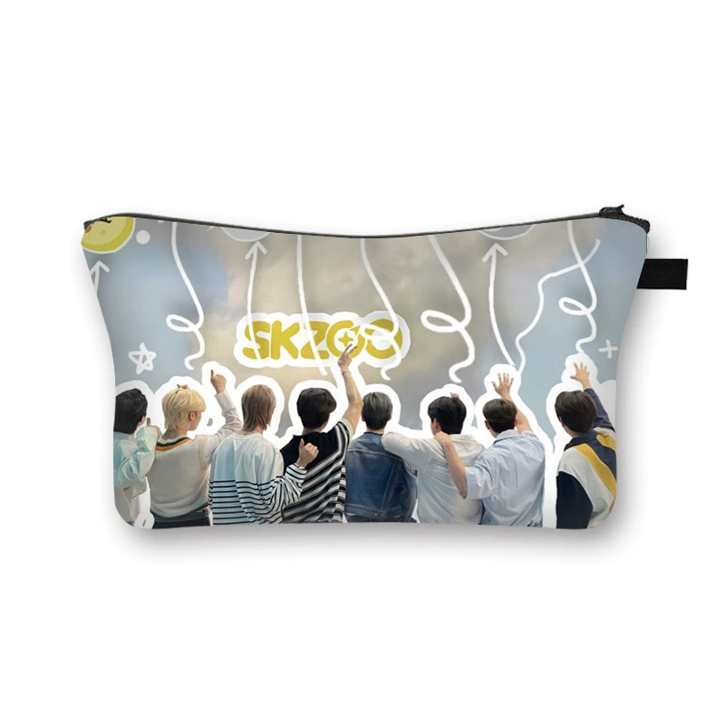 Сумка косметичка SKZOO STRAYKIDS для студентов и детей, косметики, мешок для хранения, для девочек, витринная вентиляция