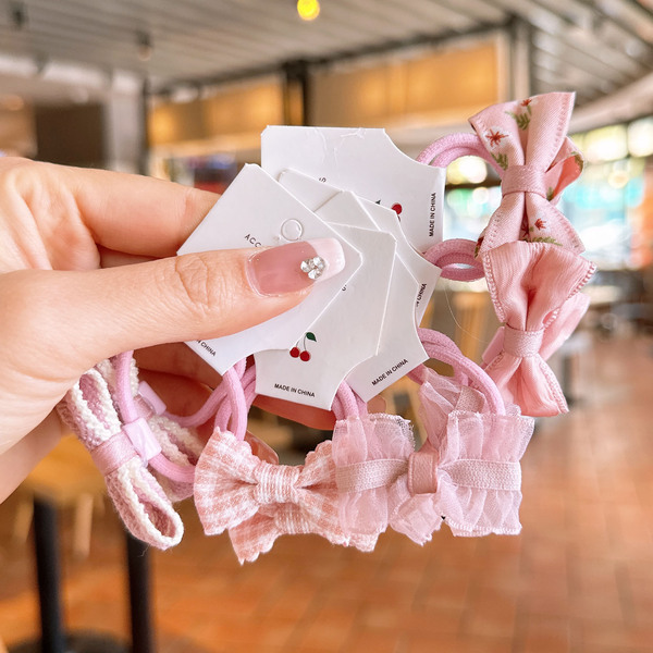 Children's hair rope with bow