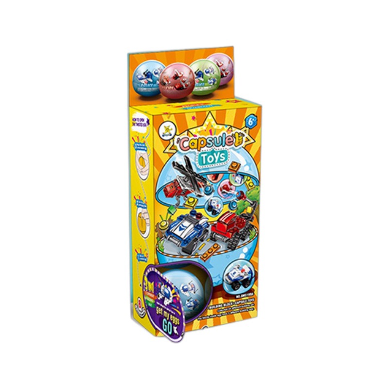 Cross-border torcido huevo sorpresa caja ciega niños ensamblados pequeños bloques de construcción de partículas juguetes bebé jardín de infantes regalos al por mayor