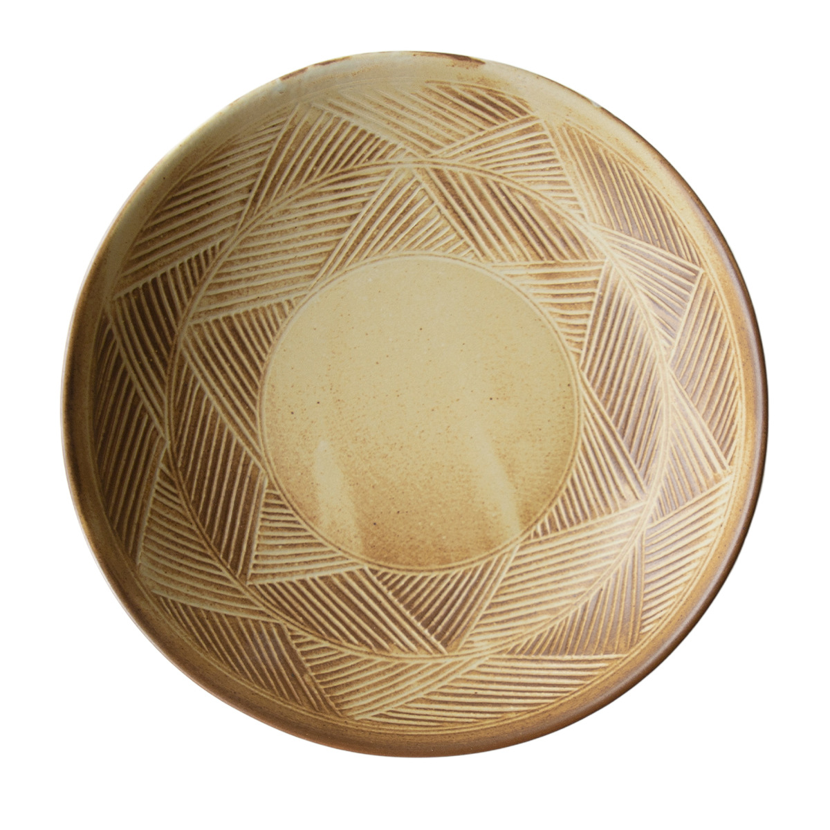 Placa de ensalada de cerámica japonesa hecha a mano, platos de platos fríos, platos de carne de alta calidad, platos de filete de comida occidental