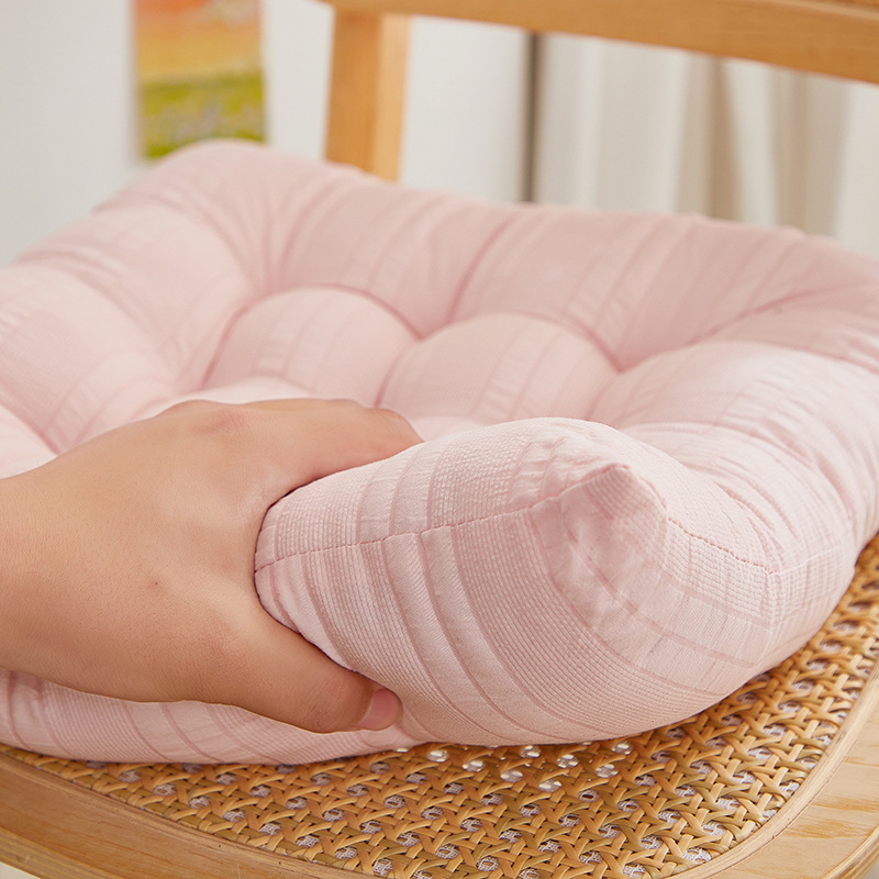 ins cojín de color sólido de alta calidad de la silla de oficina cojín de dormitorio de estudiantes sala de aula cojín de asiento de cuatro estaciones cojín