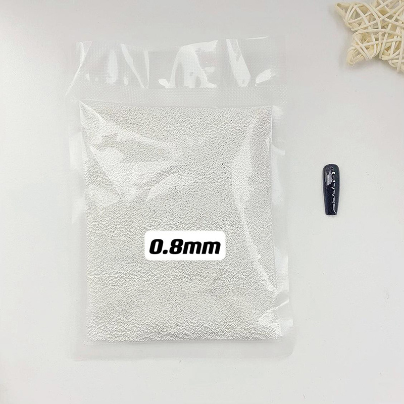 Mini steel ball nail jewelry wholesale solid steel ball whole pack 500g small steel ball gold silver metal small jewelry