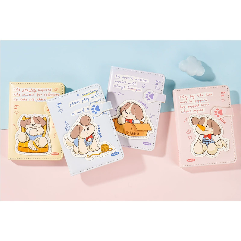 Joytop Puppy Diary - маленькая необычная магнитная книжка-кабель A6 (цветные внутренние страницы) высокоточная мультяшная книжка