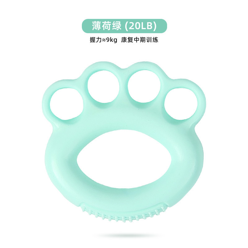 En stock entrenador de dedos para terapia física, anillo de agarre con puntos de masaje, fortalecedor de cinco dedos