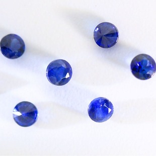 Factory Direct Supply Natural Sapphire 2m-3m Round Diamond Cut Royal Blue Bare Stone Jewelry Inlay Quality A
