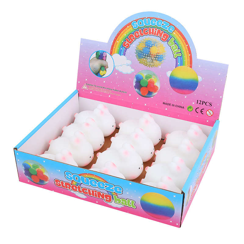 Lasha conejo pinch le creativo harina animal Vent Bola de descompresión artefacto lento rebote los niños pequeños juguetes al por mayor