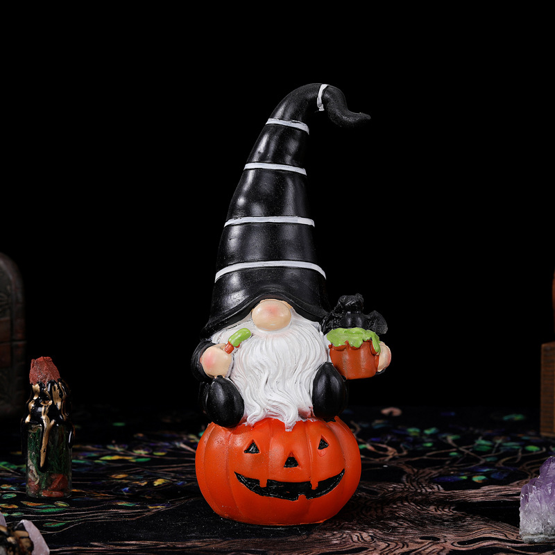 Halloween goblins cabeza calabaza decoración fiesta decoración resina transfronteriza Amazon mayorista
