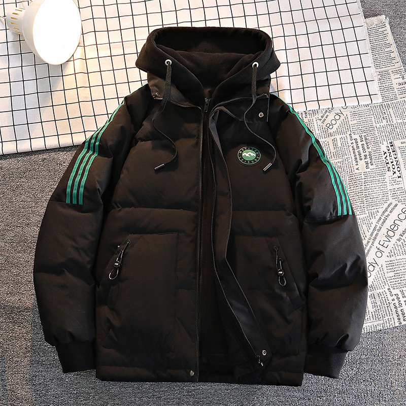 Fake NASA dos piezas engrosadas chaqueta de plumón hombre 2024 nuevo otoño invierno chaqueta caliente de moda casual juvenil