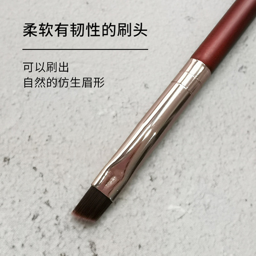 Single double-ended makeup brush, eyebrow brush, concealer brush, spiral brush, eyelashes and eyebrow powder brush, portable beauty tool, makeup brush