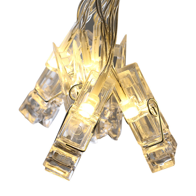 Photo Wall clip light string led Valentine's Day colored lights room modeling lights proposal layout indoor decorative lights wholesale