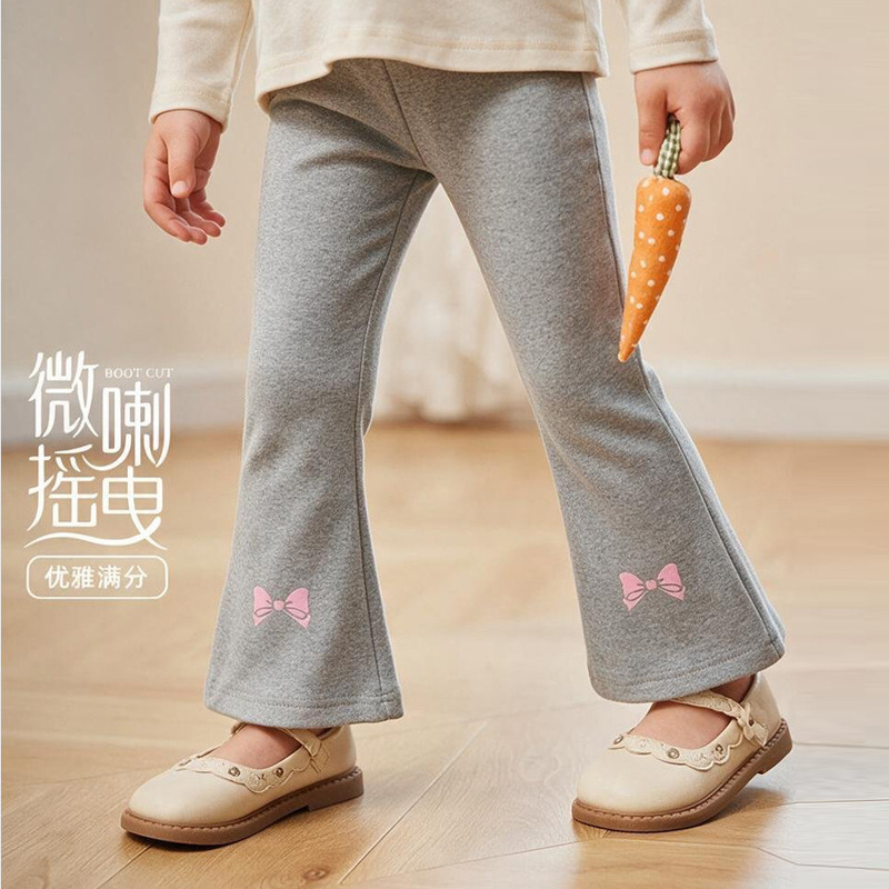 Girls' Autumn Leggings, Slightly Flared Pants, Stylish Fashionable Long Pants, Slightly Flared Leggings, 2026 New Autumn Children's Pants Girls' Autumn Leggings, Slightly Flared Pants, Stylish Fashionable Long Pants, Slightly Flared Leggings, 2026 New Autumn Children's Pants