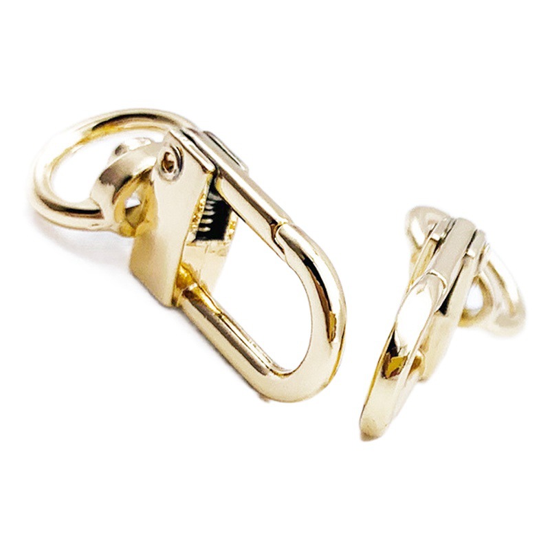 Fábrica directa equipaje hardware accesorios aleación de zinc aleación perro hebilla de alta calidad gancho hebilla cadena colgante bolso pequeña puerta hebilla