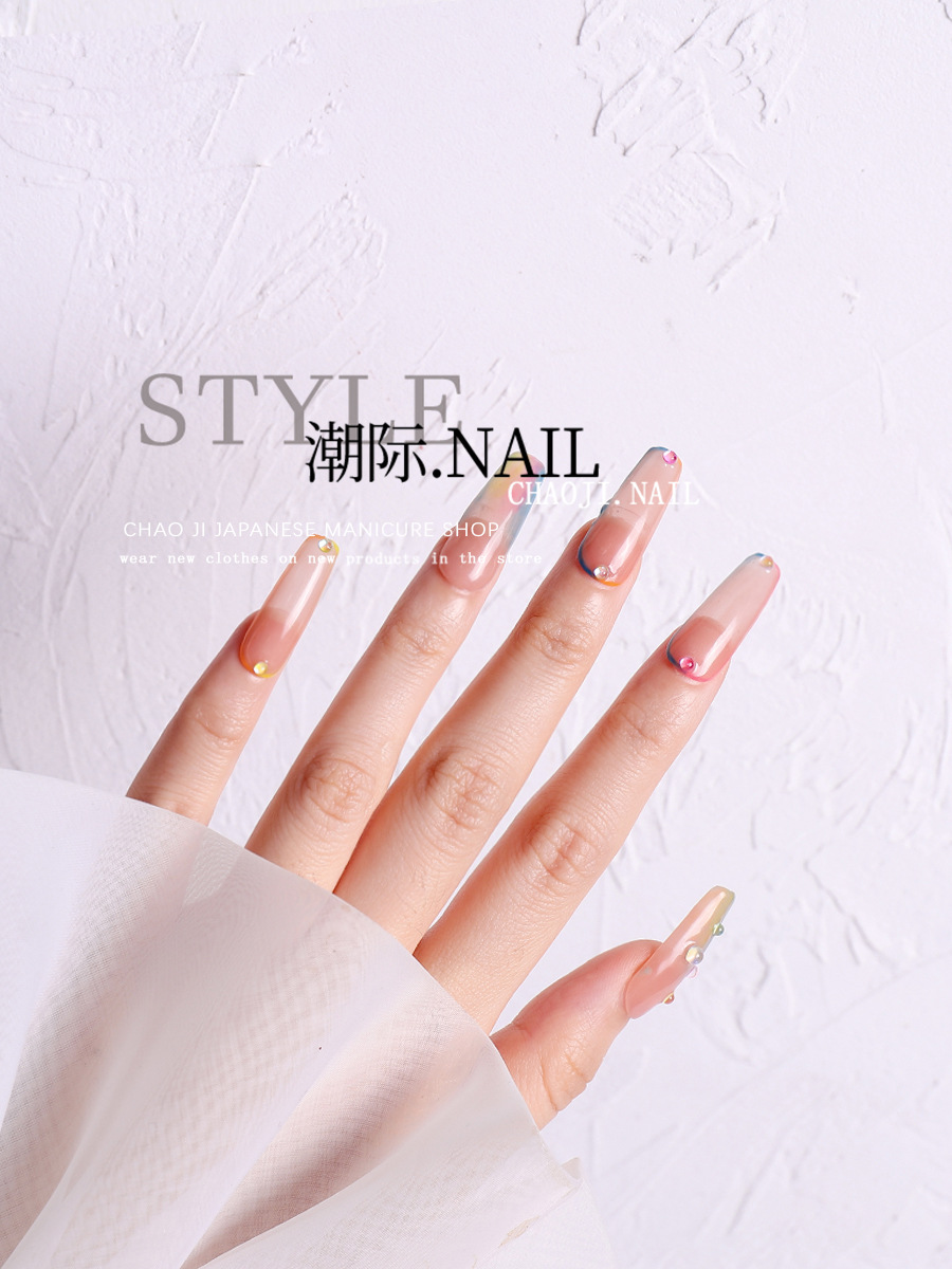 Uñas sirena Aurora cuentas de color caramelo color mágico redondo transparente joyería ojo de gato decoraciones de uñas mixtas 100 unidades