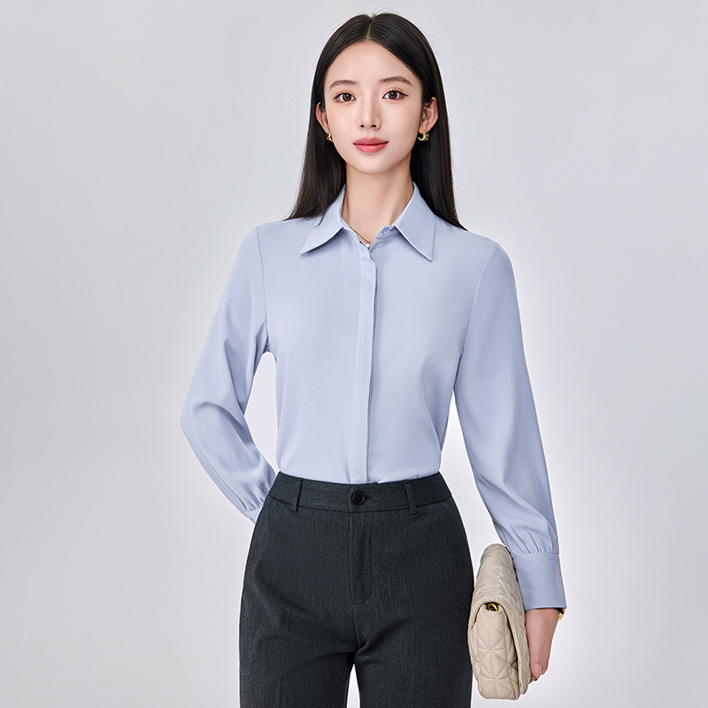 Professional white autumn shirt