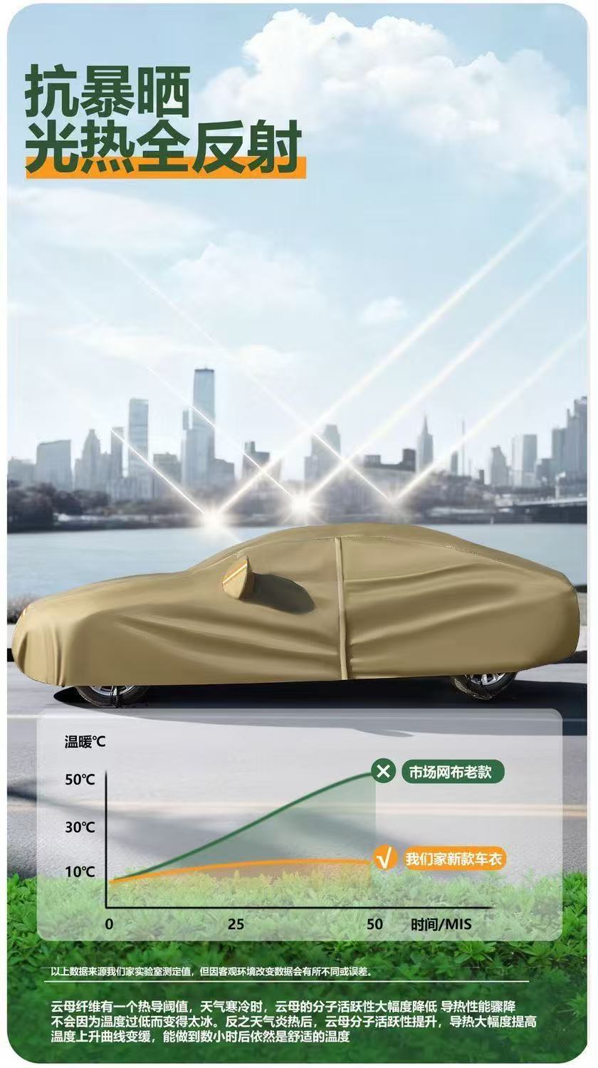 Cross-Border Foreign Trade Amazon Car Cover, Full Cover, Sun Protection, Heat Insulation, Rain and Snow Protection, Dustproof, Suitable for All Seasons