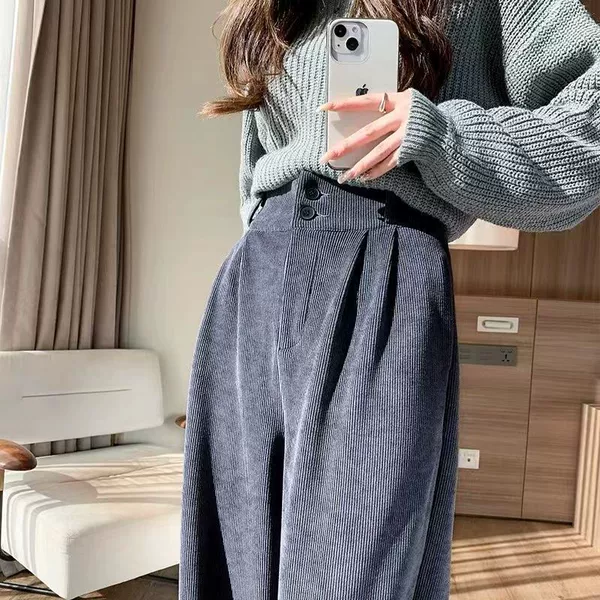 877 high -grade gray (conventional model) loose waist behind