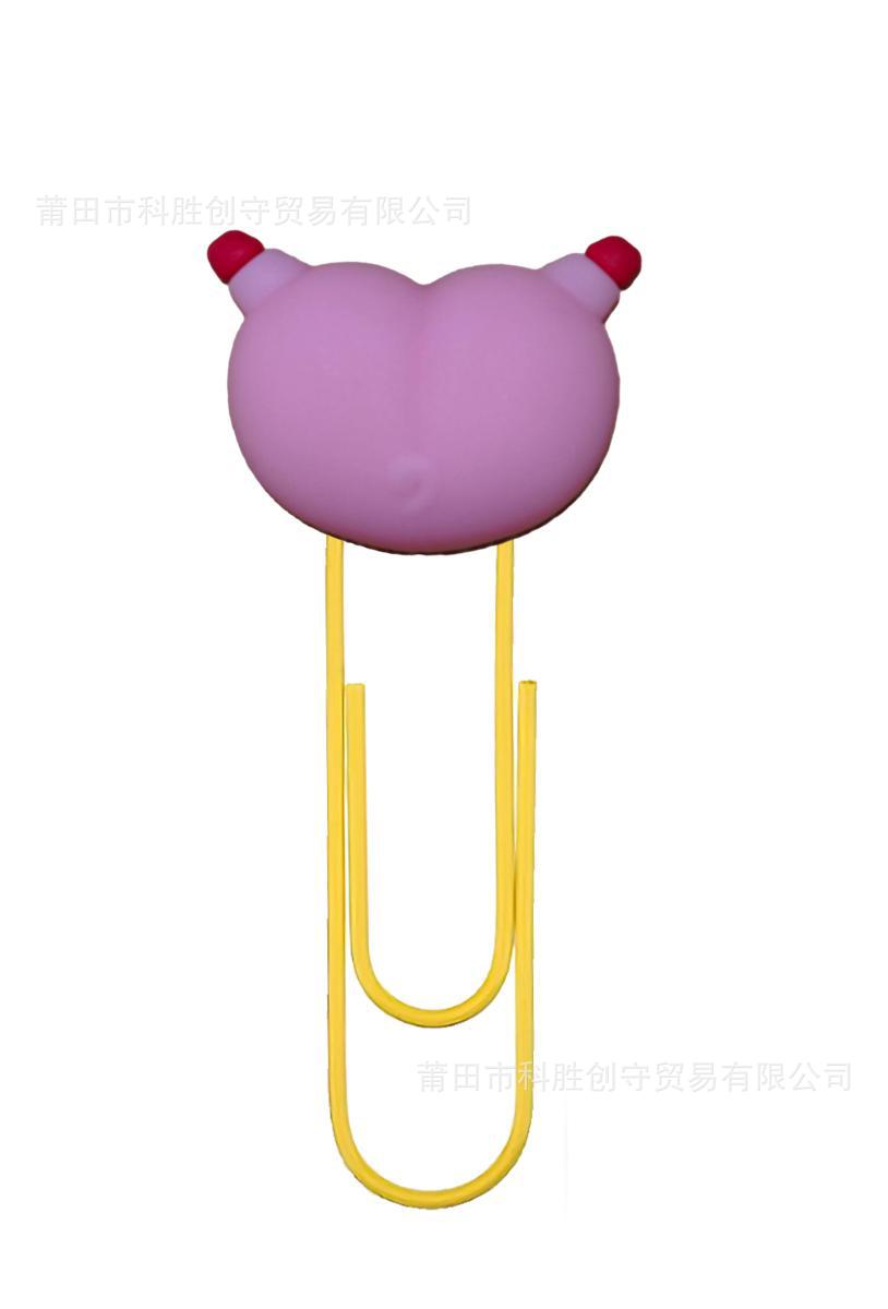 Mickey cabeza de la Oficina papelería clip de papel transfronterizo de dibujos animados nuevo PVC marcador