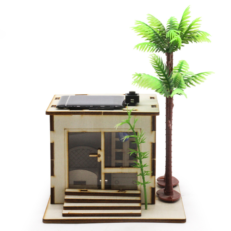 Solar energy small house 2 science small experiment primary school students science and education teaching aids model materials research stem education