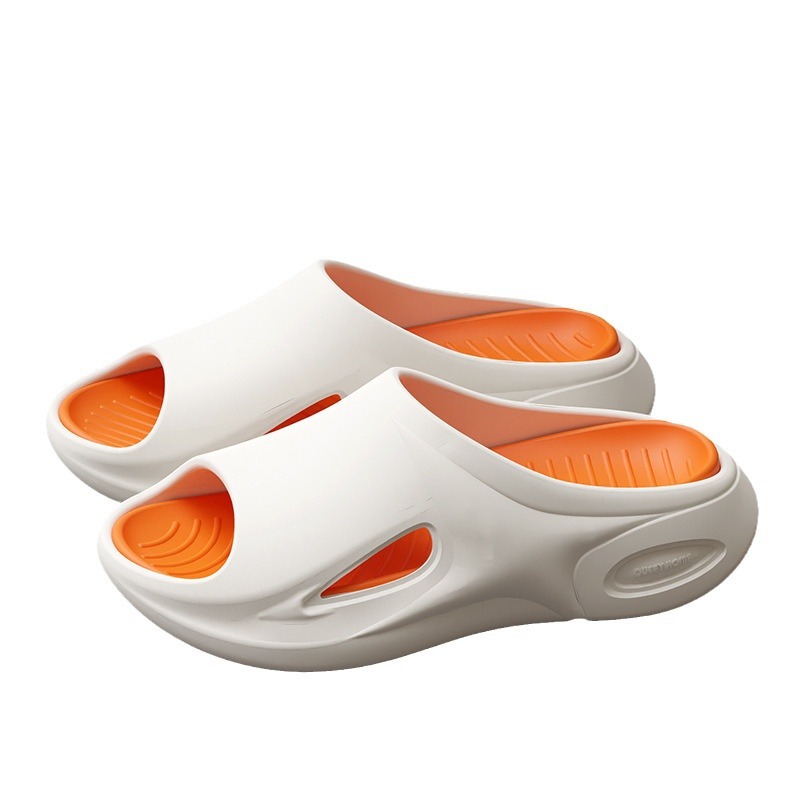 Pantoufles d'extérieur haut de gamme Eva d'été pour femmes avec une sensation de marcher sur la merde, pantoufles antidérapantes pour le sol de la maison intérieure pour hommes en été