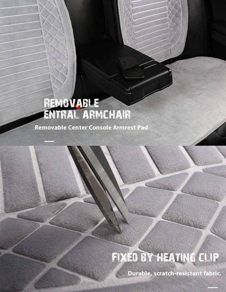 Heated Seat Cushion Fcc Certified Ce Winter Plush Cushion Car Plush Seat Cushion Car Accessories Winter Car Seat Cushion