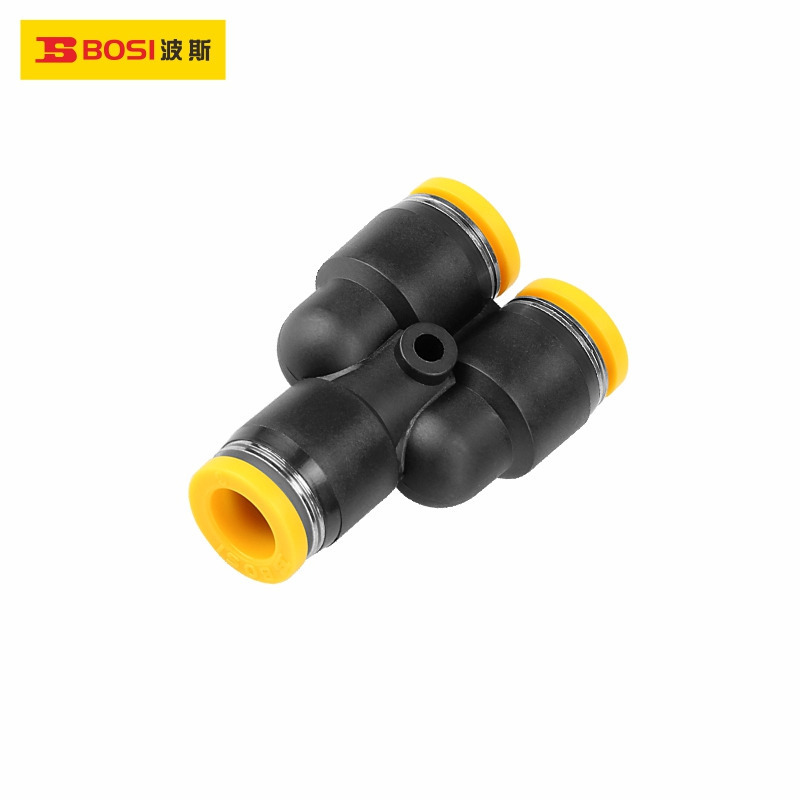波斯PW异径Y三通气动快速联管接头BS590161 BS590162 BS590163