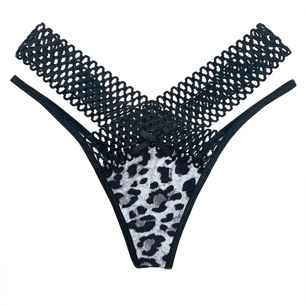 Gray leopard print