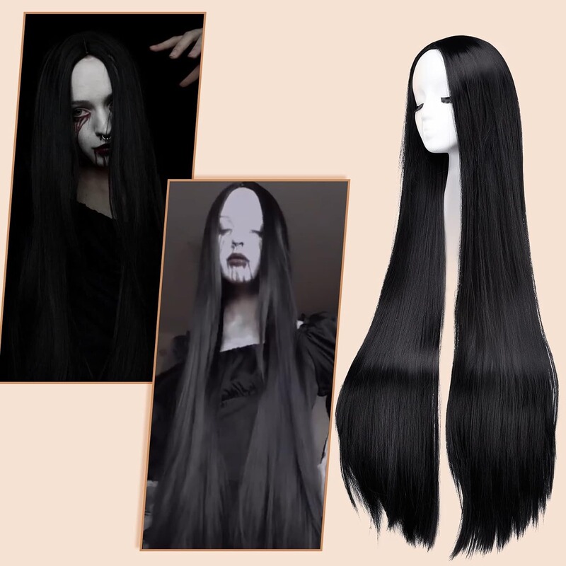 Universal Export Wig 40inch Cos Wig for Women, Rose Net Long Straight Hair, High-Temperature Synthetic Fiber Full Head Wig Wholesale Universal Export Wig 40inch Cos Wig for Women, Rose Net Long Straight Hair, High-Temperature Synthetic Fiber Full Head Wig Wholesale