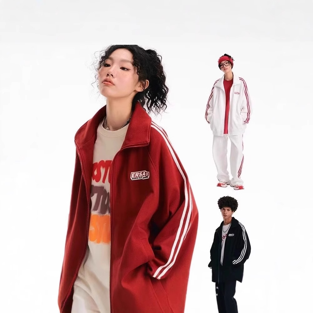 Trousers Straight Leg Pants Youth Long Sleeve Spring and Autumn Outdoor Sports Trend regular Trend New Artistic Couple suit