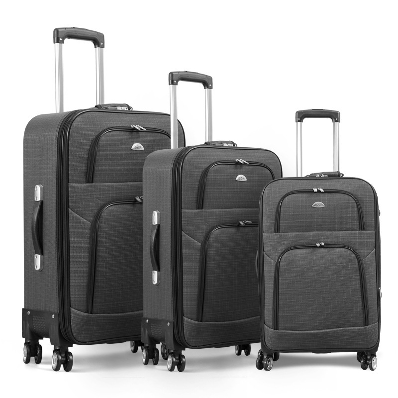 Trolley de comercio exterior de tres piezas, maleta con contraseña, equipaje de viaje 20 24 28 pulgadas abs, exclusivo transfronterizo para venta al por mayor