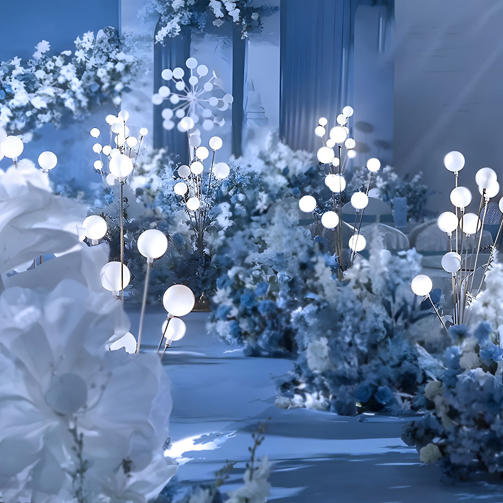 Boda, banquete de bodas, decoración de fondo de boda, accesorios, galvanoplastia, arte en hierro 2024, decoración de manzano de felicidad luminosa, luz de guía de carretera