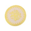 PVC hot golden cushion 12cm round pattern hollow meal cushion oil -proof heat insulation bowl pad spot spot wholesale