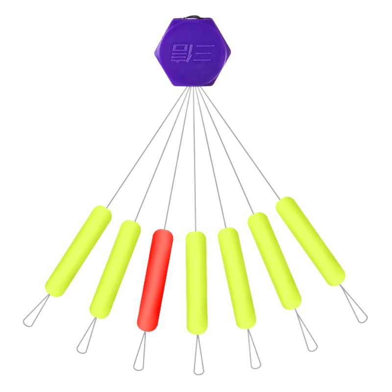 Sanxin Seven Star float 6+1 fluorescent float traditional fishing loose float fishing float Seven Star float wholesale 60 PCs/board