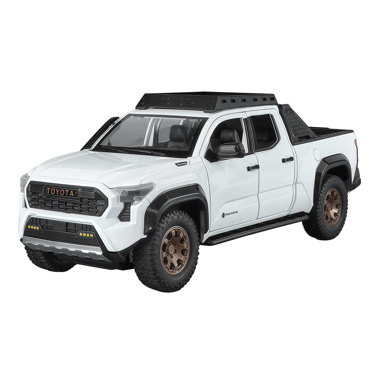 1: 24 Tacoma City Edition modelo de automóvil de aleación de retroceso luces de competición de cross-country recuerdos adornos ventas calientes en América del Norte