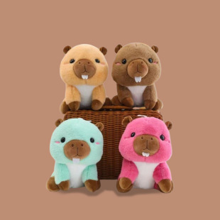 Wholesale 8inch Doll Machine Stuffed Toys, Capybara Dolls, Street Stall Comfort Gifts, Wholesale Cross-Border