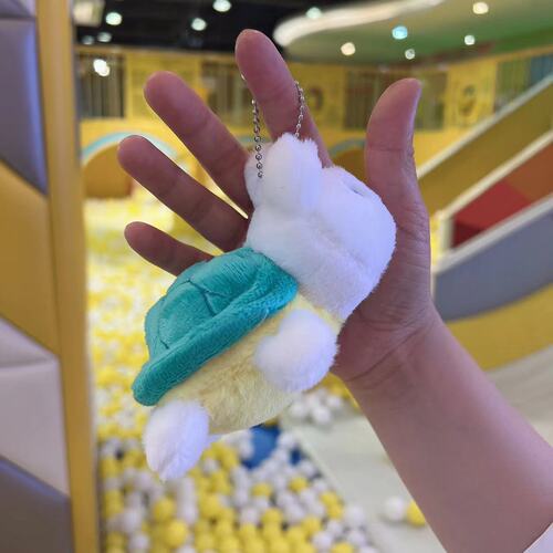  New Tortoise and Rabbit Keychain Pendant Tortoise Honey Doll Small Pendant Tortoise Cute Cute Rabbit Doll