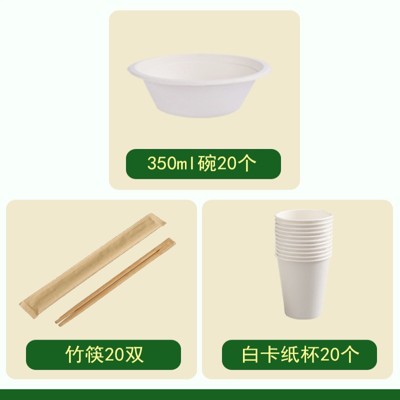 Campus Family Set Lazy Bandeja de papel desechable Bandeja de grado alimenticio, vajilla, plato, barbacoa gruesa y degradable, picnic