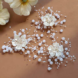 米珠花朵辅料鞋花diy手工贝壳花朵发夹发饰胸花配饰品百搭装饰