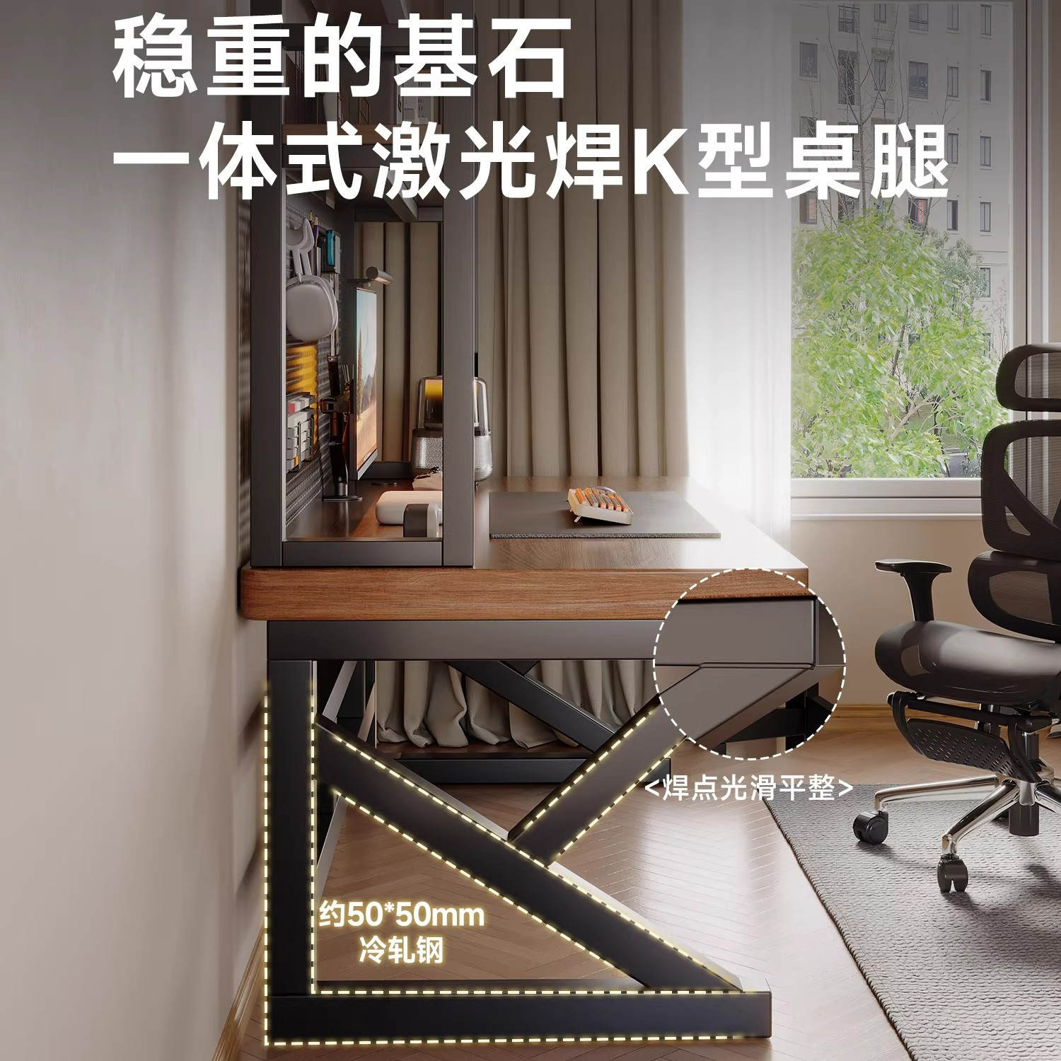 Mesa de computadora de madera maciza dormitorio mesa de escritorio doméstica mesa de deportes electrónicos mesa de aprendizaje agujero tablero agujero tablero tablero estante de escritorio una mesa