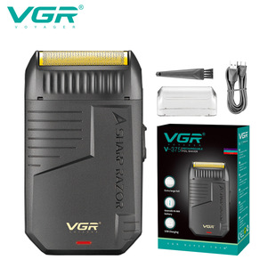VGR375 cross-border reciprocating shaver hair clipper USB rechargeable travel men's electric razor