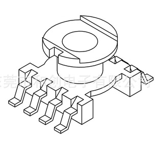 ER7.5 transformer skeleton ER7.5 high frequency bakelite material skeleton patch 4 4 skeleton