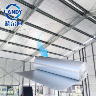 2.4 m * 40 m double-sided aluminum bubble film insulated steel structure workshop roof sunscreen insulation film sunshine room