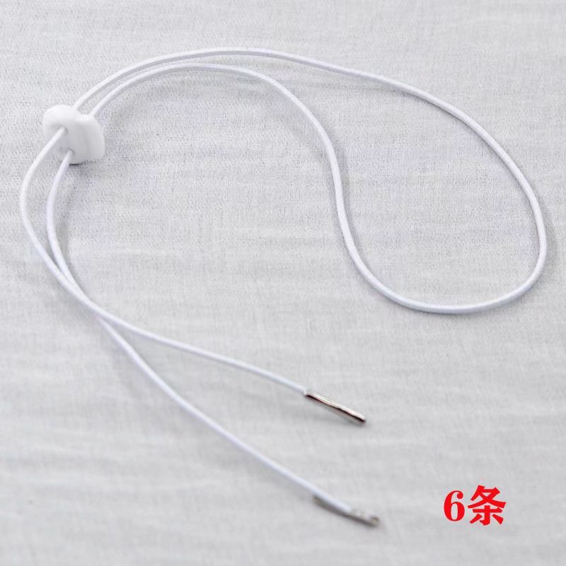 Cuerda a prueba de viento universal Negro Blanco cordón simple ajustable sombrero accesorios de cuerda simple