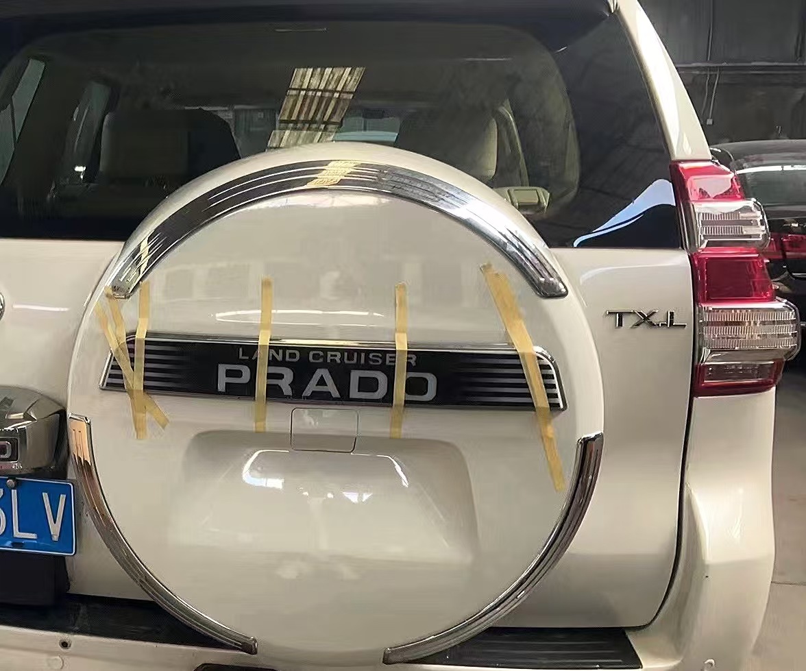 Suitable for Toyota 10-19 Prado Spare Tire Cover Middle East Version Domineering 4500 Spare Tire Shell Cover Rear Tire Cover