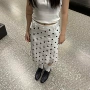 波点新款蕾丝百搭半身裙