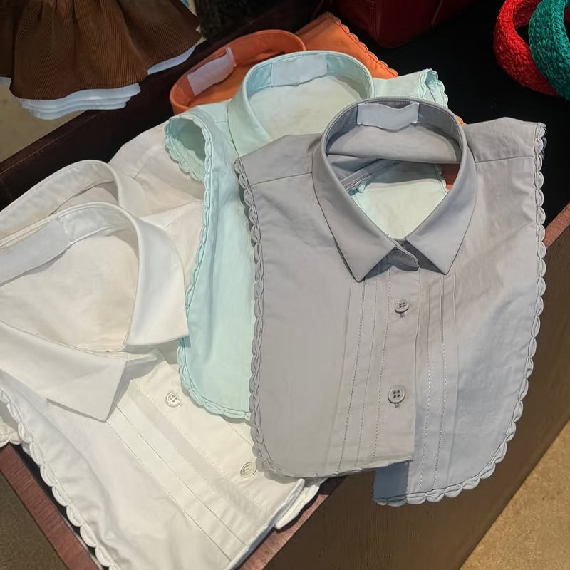 [Ready Stock] 2025 Early Autumn Fake Collar Universal Formal Shirt Collar Lace Design Decorative Collar 25845