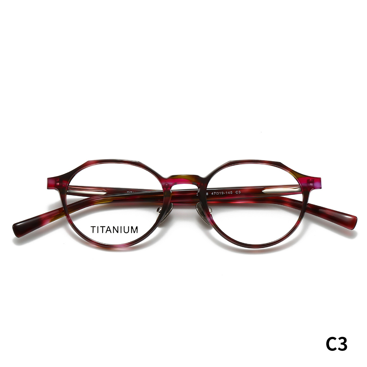 STUDIOMUKU gafas de madera fresca marco de placa no escoger la piel no escoger el uso simple marco de gafas de titanio puro
