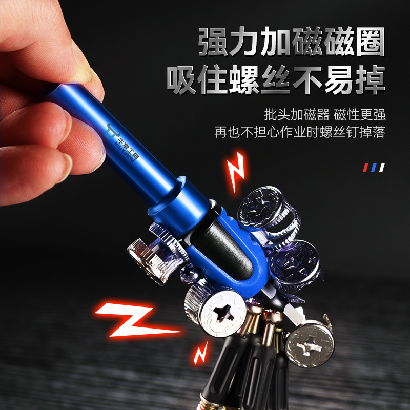 Mangas 3 - en - 1 de varilla de conexión de tornillo para muebles de ahorro de mano de obra de instalación rápida de doble propósito de cabeza de lote magnética fuerte Mangas 3 - en - 1