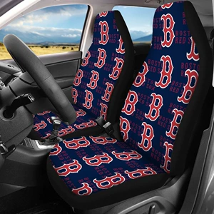 MLB Boston Red Sox loqolu avtomobil oturacaq örtükləri, 4 hissəli dəst